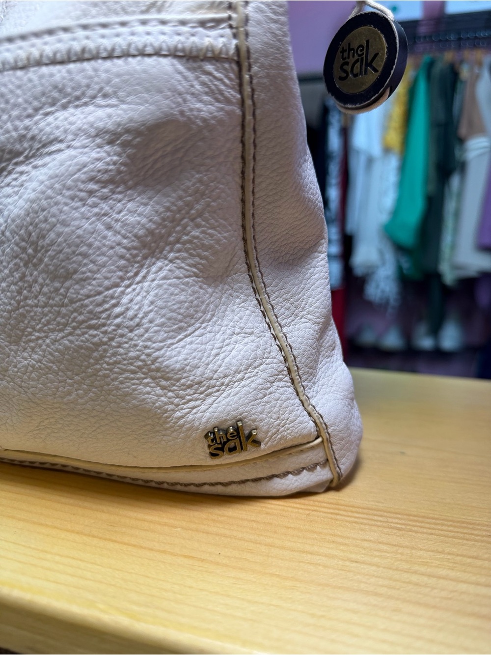 The Sak Cream Crossbody Bag – Soft Leather Everyday Sling - Picture 13 of 16